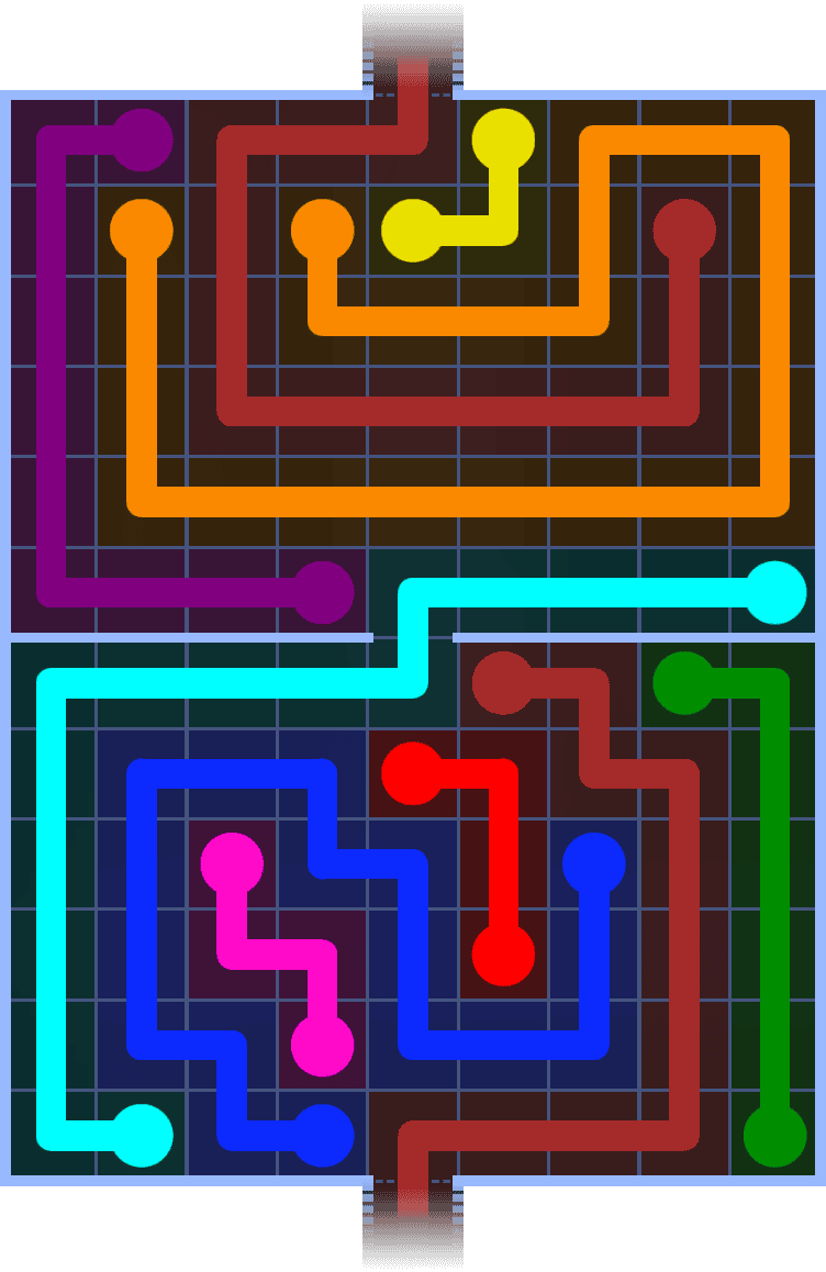 Flow Free Warps 1398 Solution