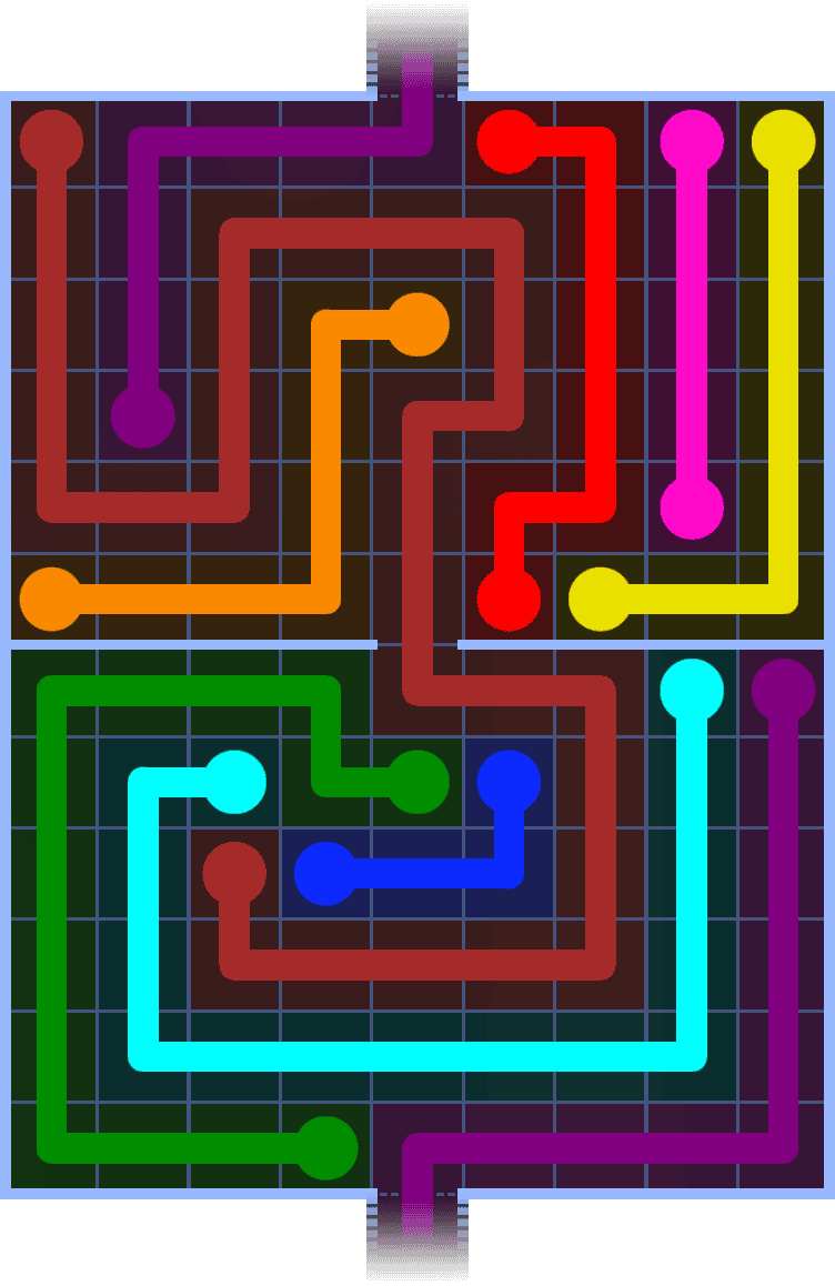 Flow Free Warps 1407 Solution
