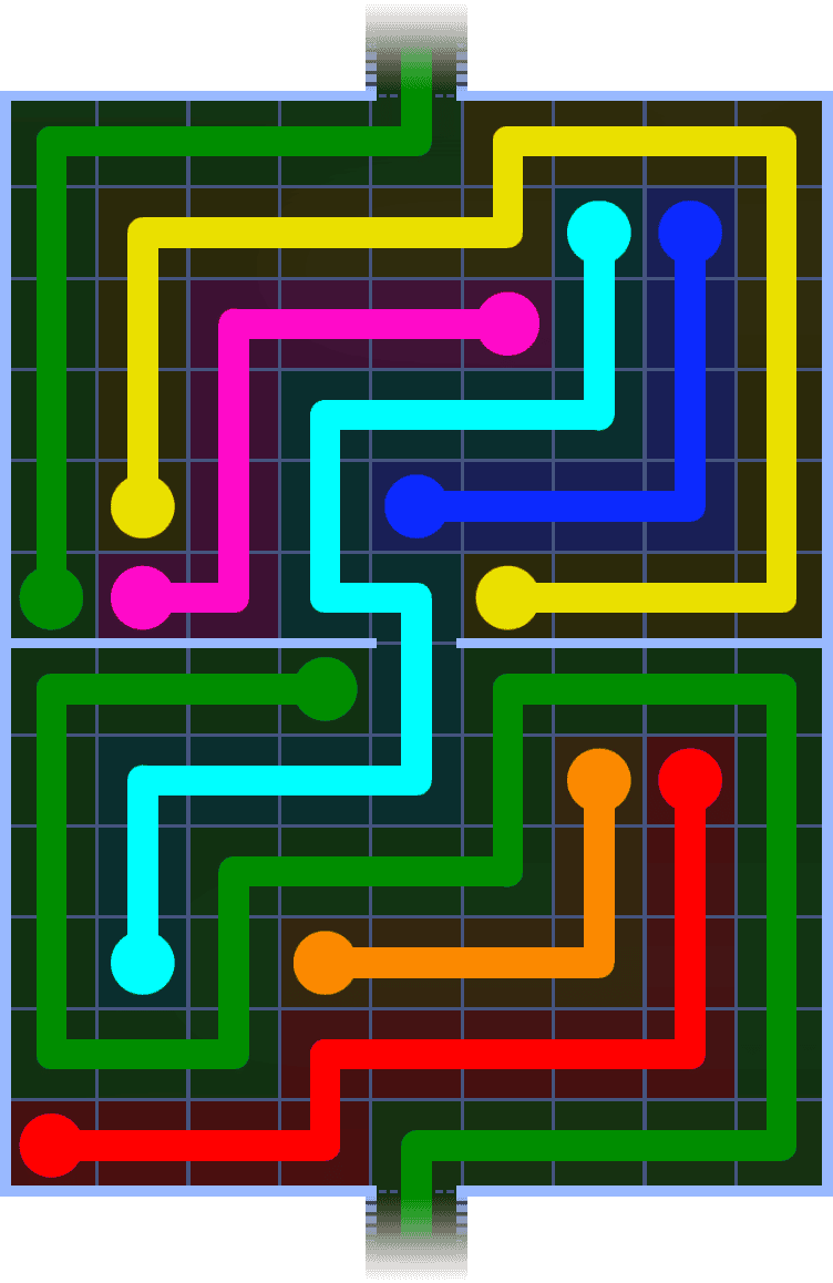 Flow Free Warps 1410 Solution