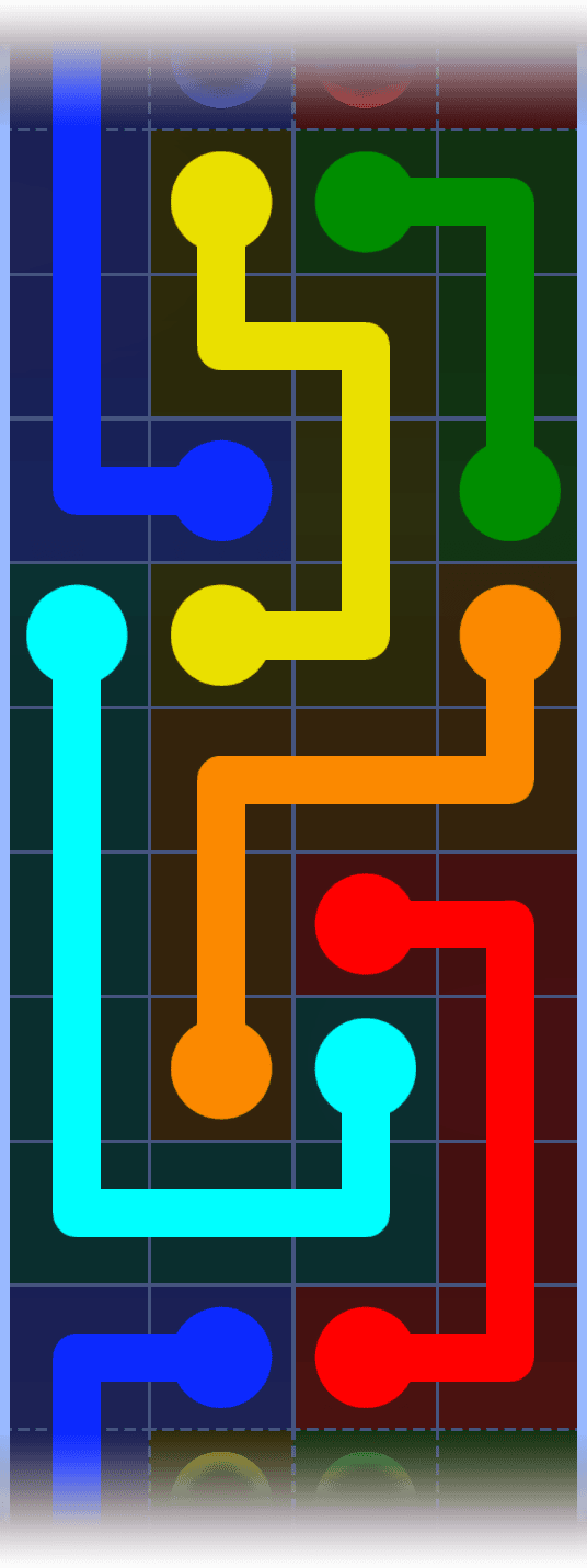 Flow Free Warps 1225 Solution