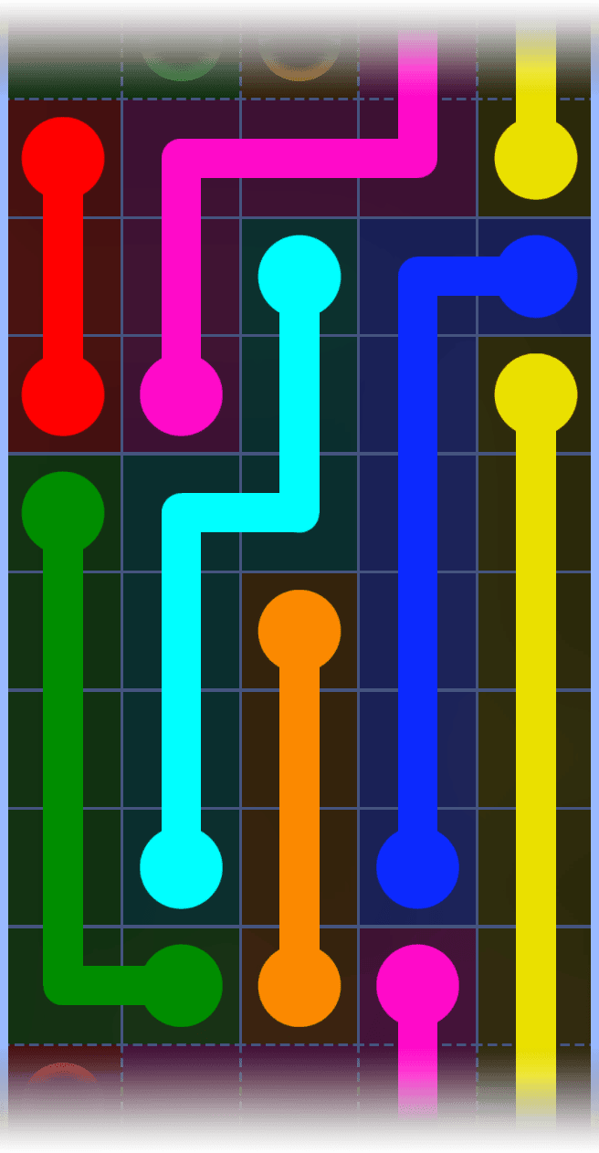 Flow Free Warps 1245 Solution