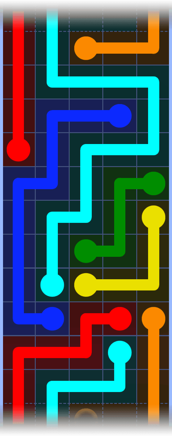 Flow Free Warps 1257 Solution