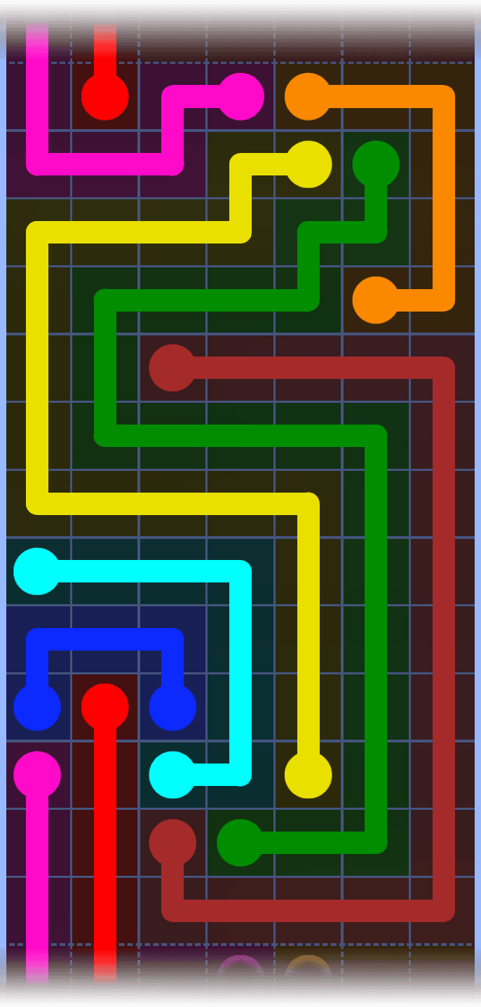 Flow Free Warps 1319 Solution