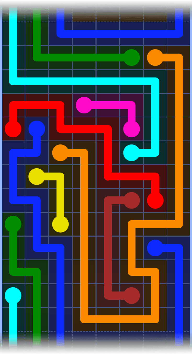 Flow Free Warps 1345 Solution