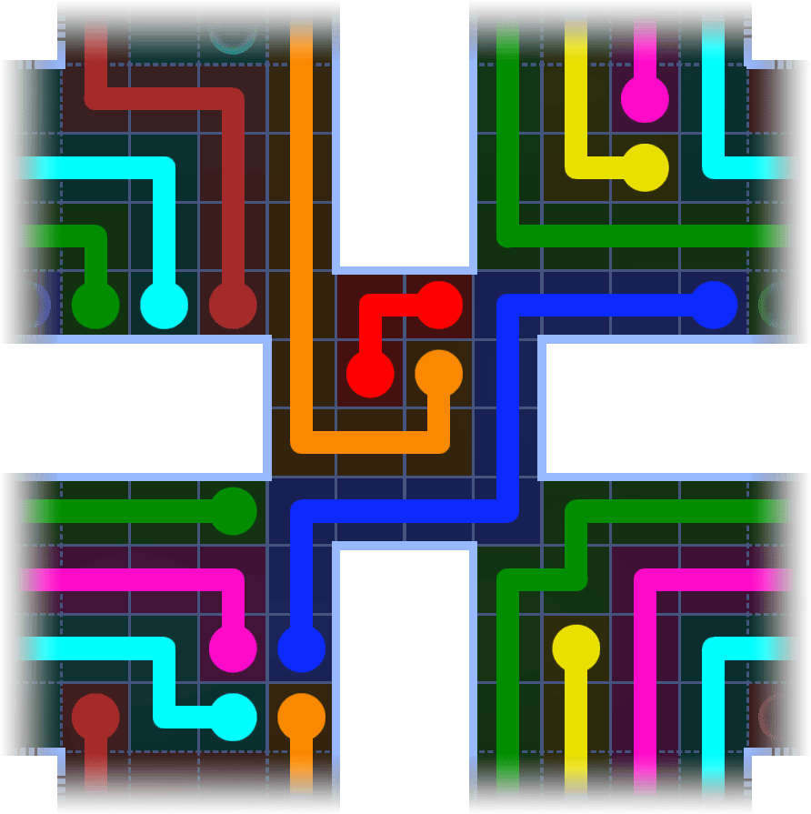 Flow Free Warps 1072 Solution