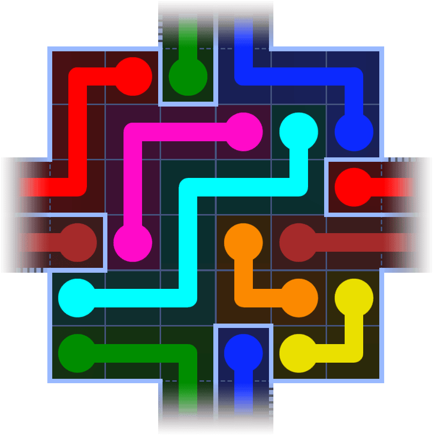 Flow Free Warps 1053 Solution