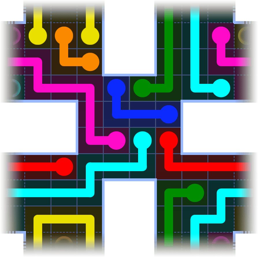 Flow Free Warps 1055 Solution