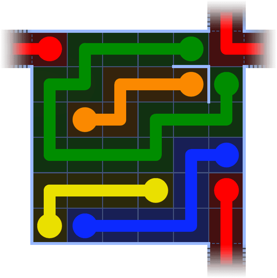 Flow Free Warps 1180 Solution
