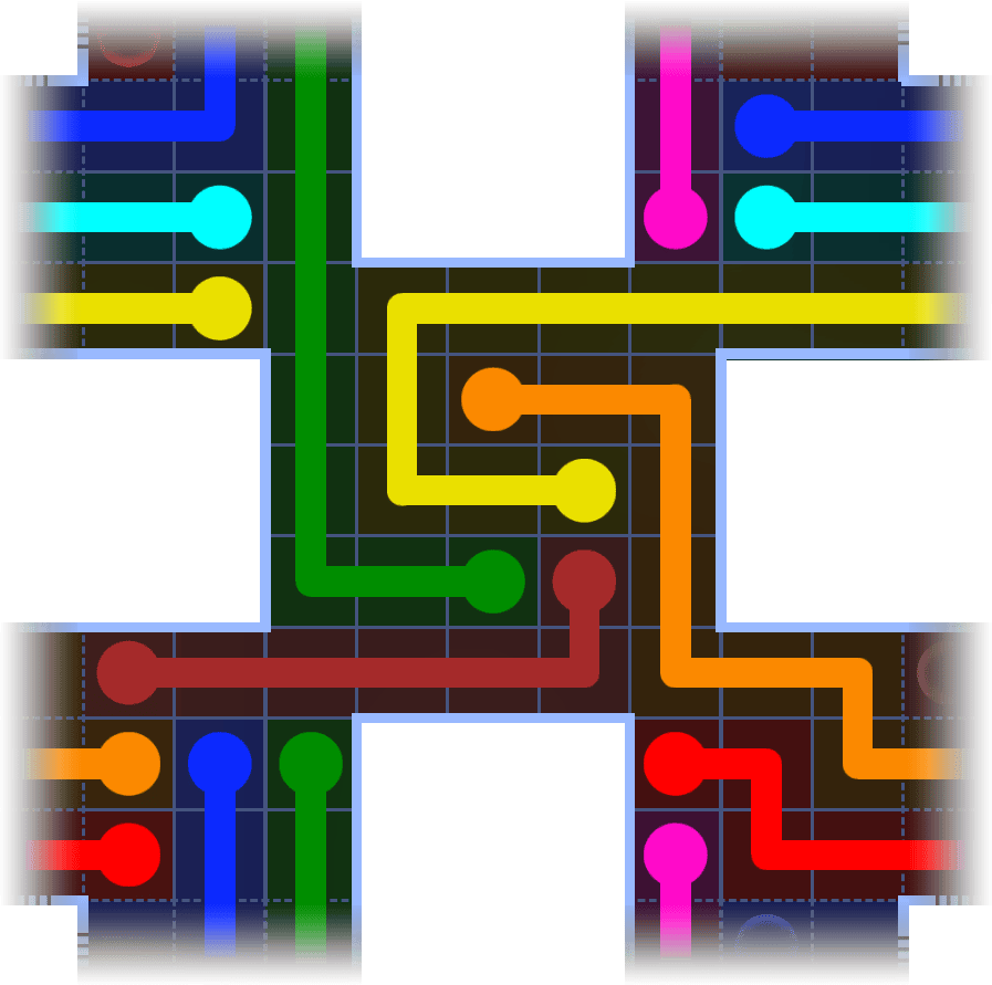 Flow Free Warps 1182 Solution