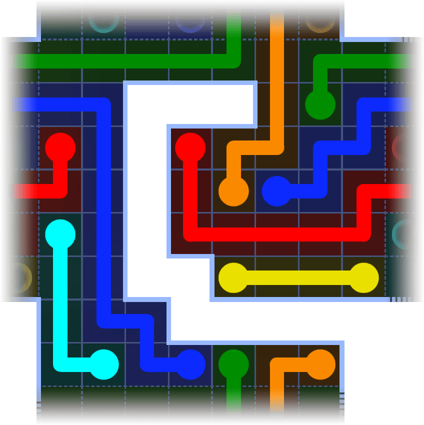 Flow Free Warps 1183 Solution