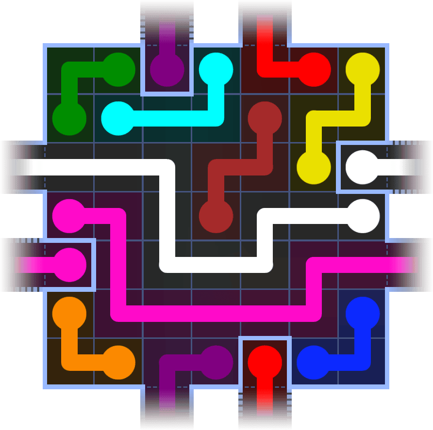 Flow Free Warps 1185 Solution