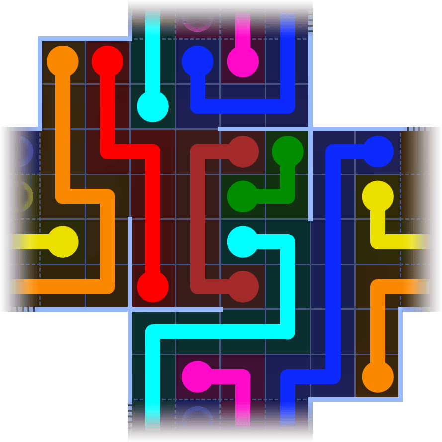 Flow Free Warps 1186 Solution