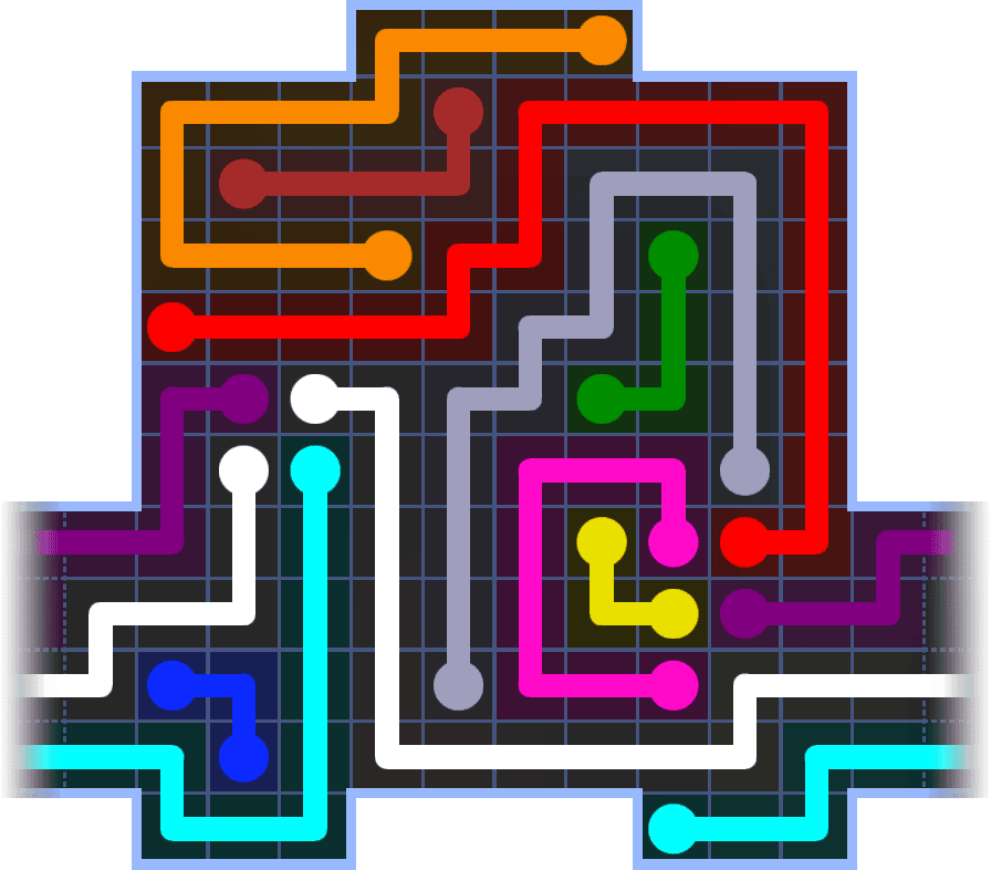Flow Free Warps 1191 Solution