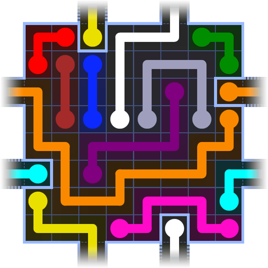 Flow Free Warps 1195 Solution