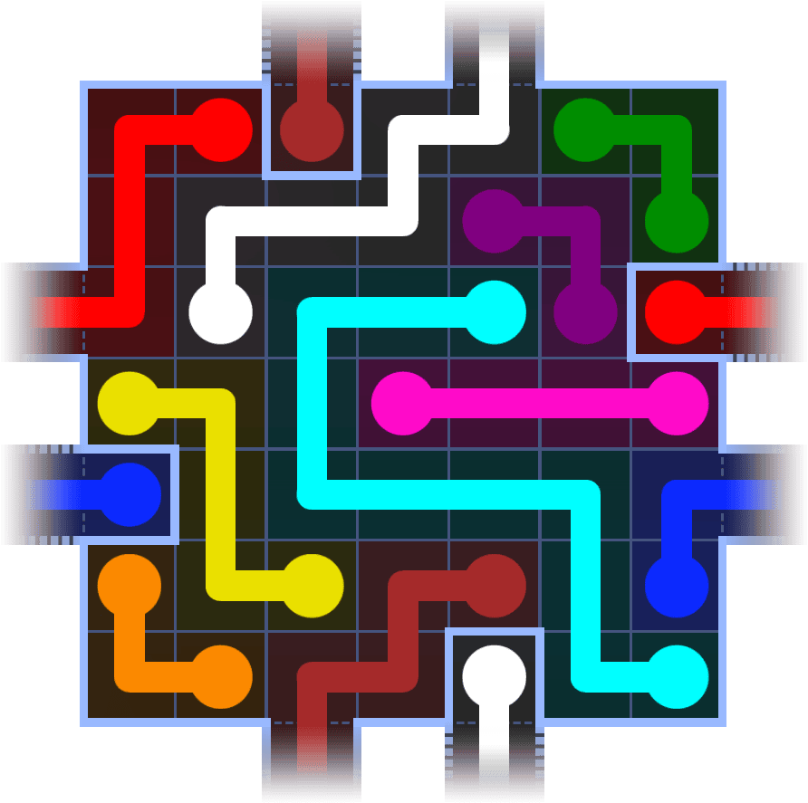 Flow Free Warps 1095 Solution