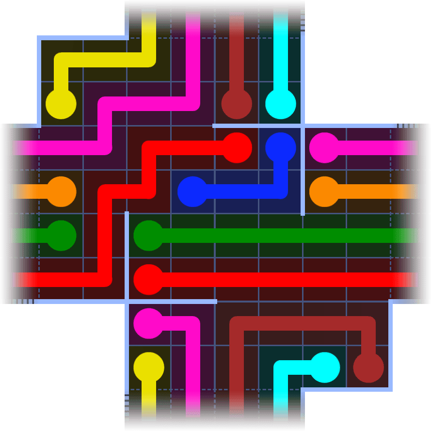 Flow Free Warps 1096 Solution