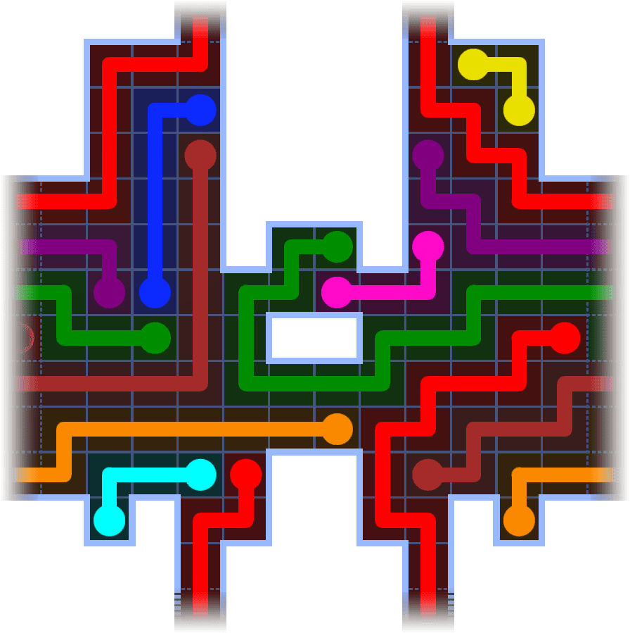 Flow Free Warps 1101 Solution