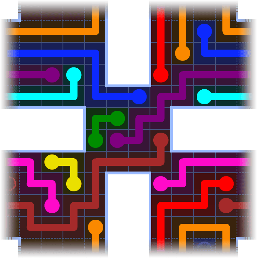 Flow Free Warps 1102 Solution