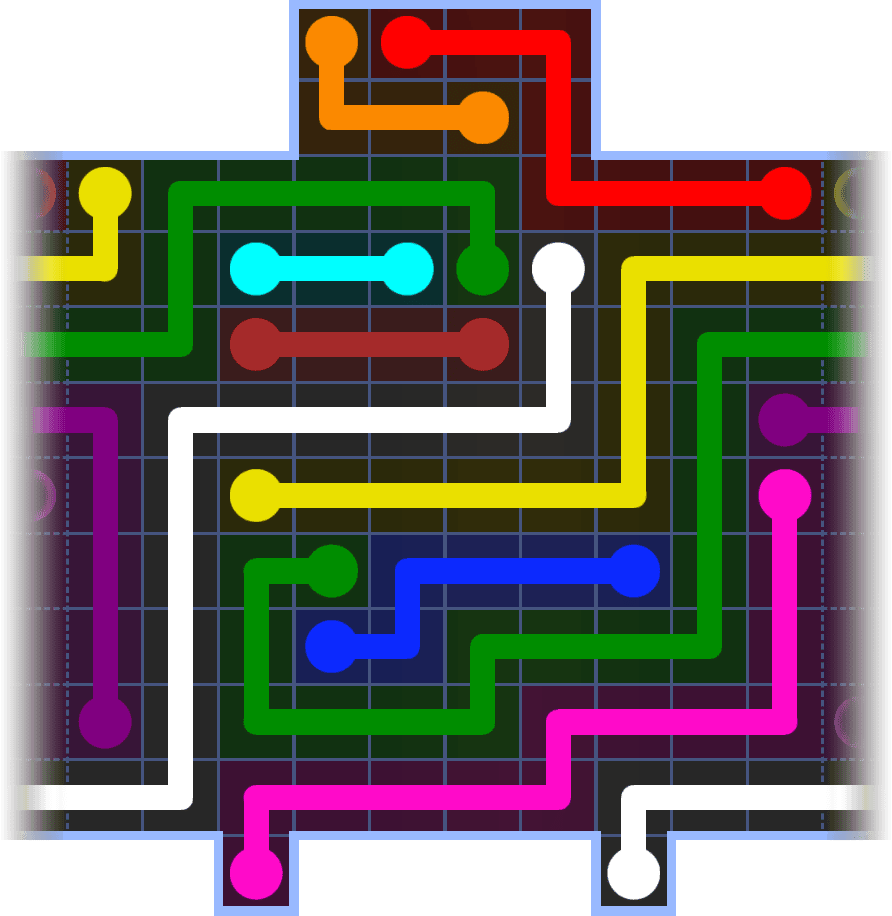 Flow Free Warps 1111 Solution