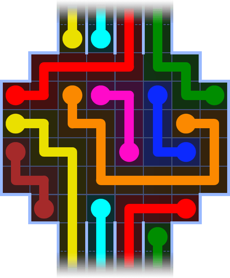 Flow Free Warps 1128 Solution