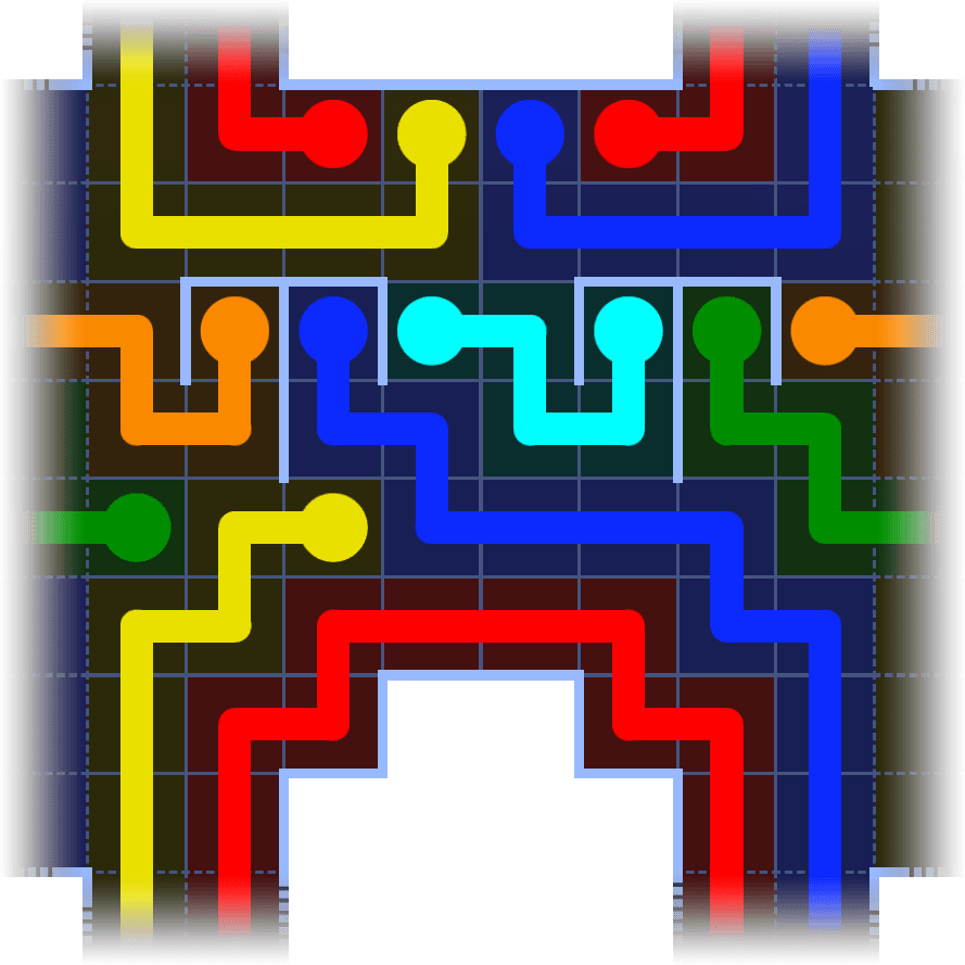 Flow Free Warps 1130 Solution