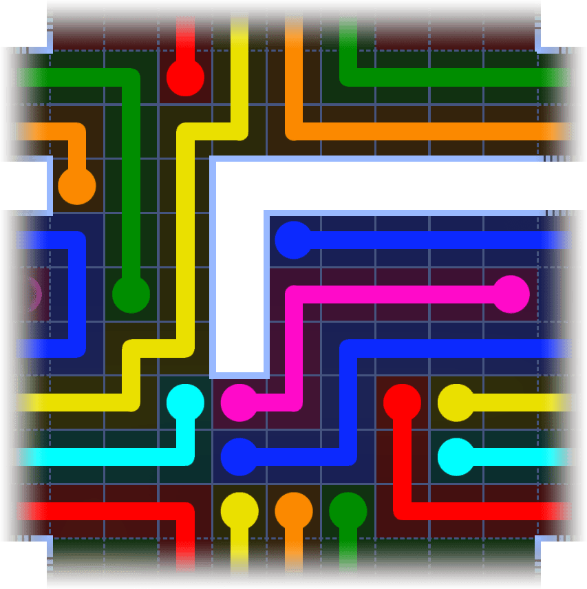Flow Free Warps 1133 Solution