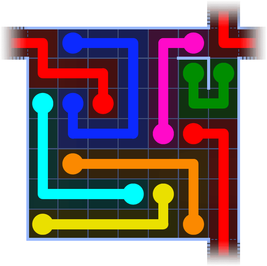 Flow Free Warps 1134 Solution