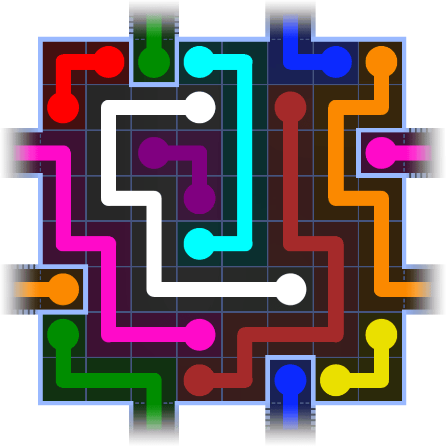 Flow Free Warps 1135 Solution
