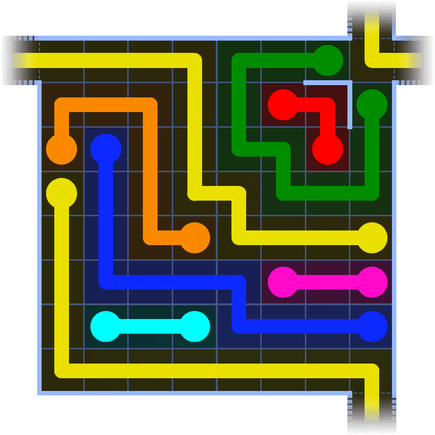 Flow Free Warps 1154 Solution