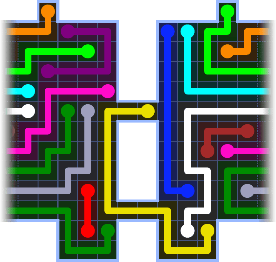 Flow Free Warps 1157 Solution