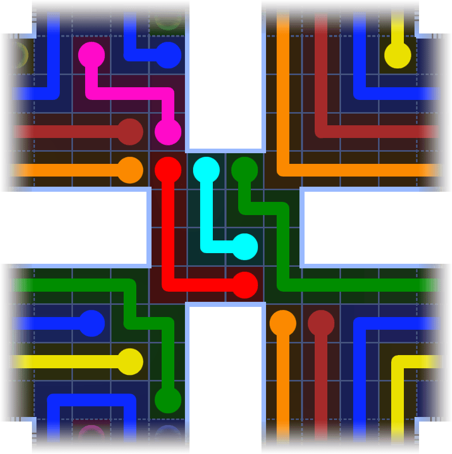 Flow Free Warps 1162 Solution