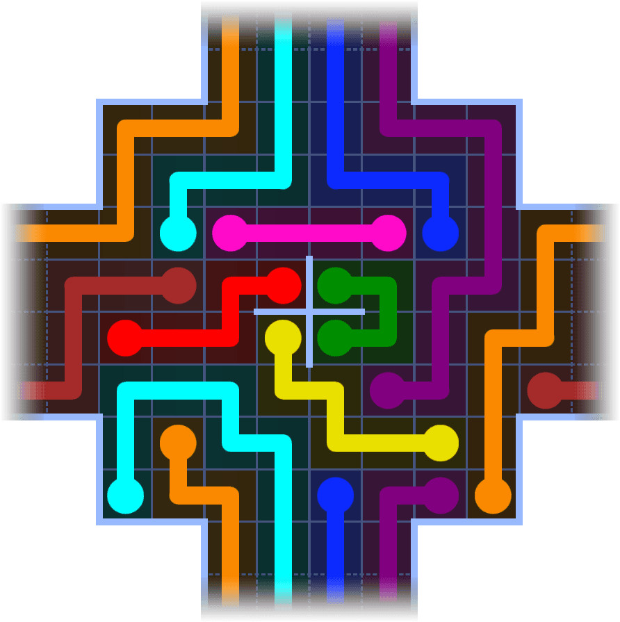Flow Free Warps 1167 Solution