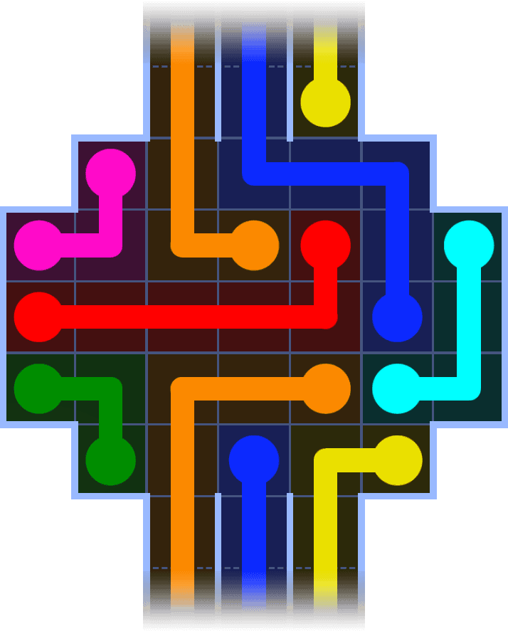 Flow Free Warps 1148 Solution