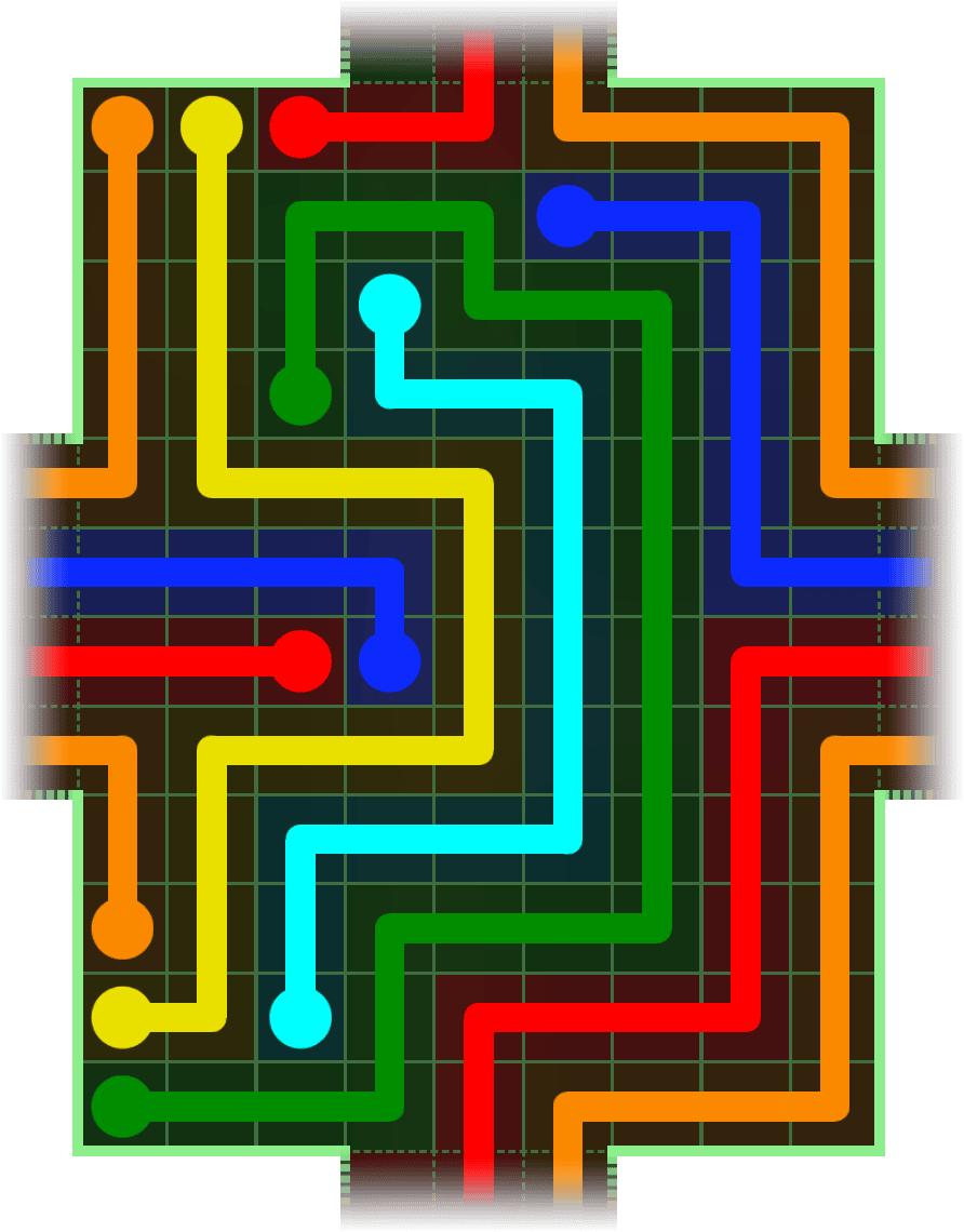 Flow Free Warps 5185 Solution