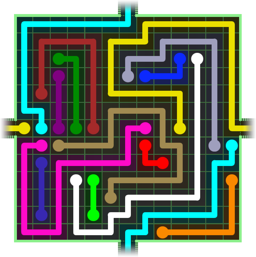 Flow Free Warps 4781 Solution