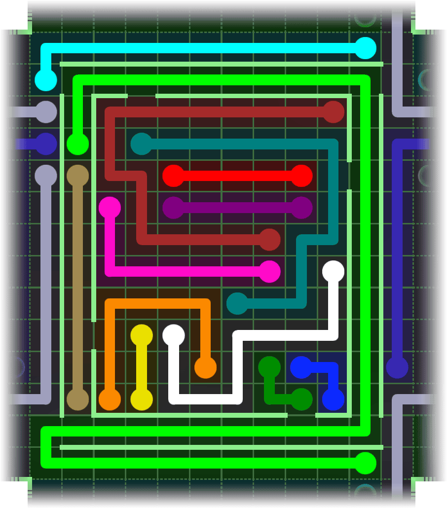 Flow Free Warps 4864 Solution