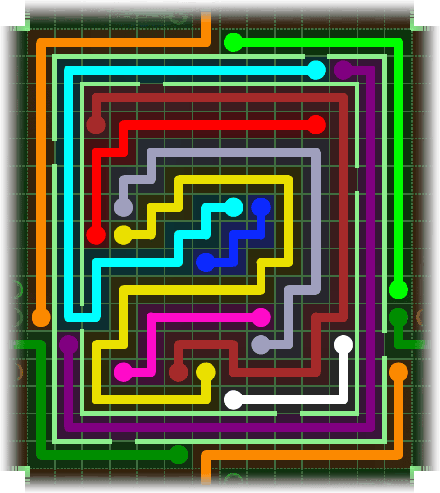 Flow Free Warps 4933 Solution