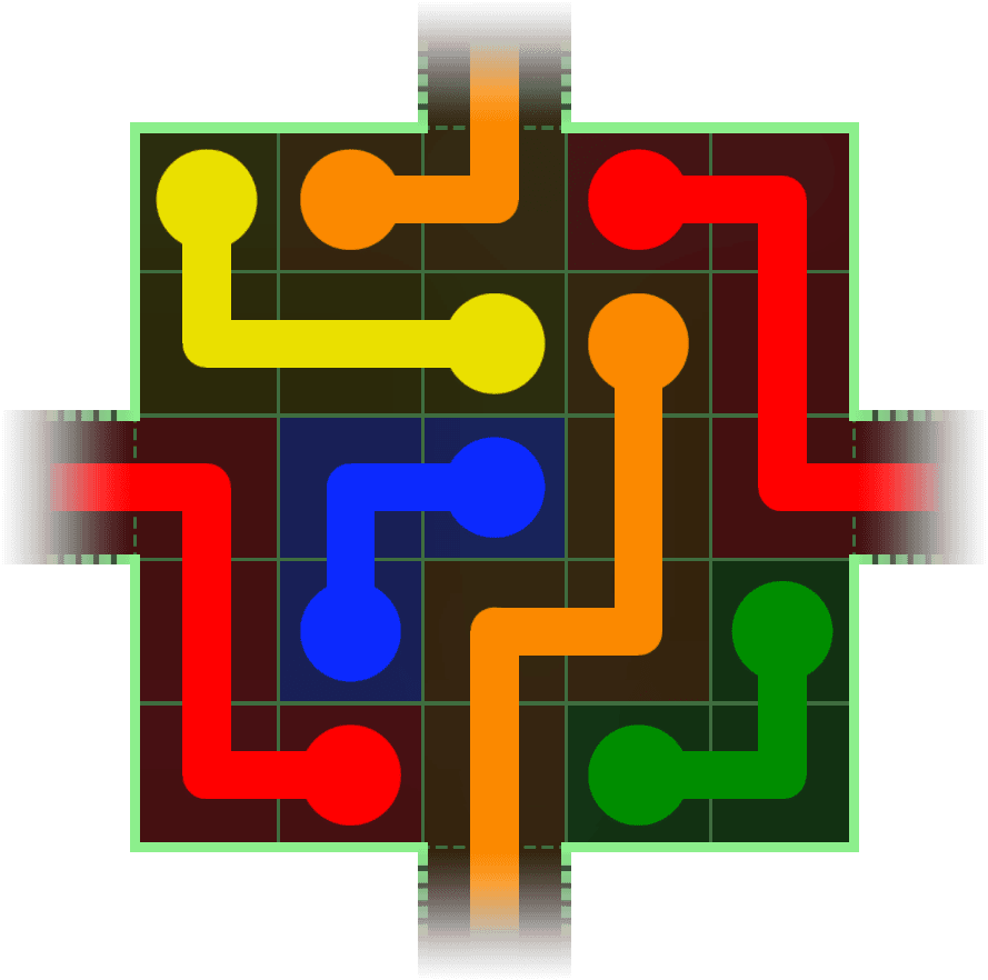 Flow Free Warps 163 Solution