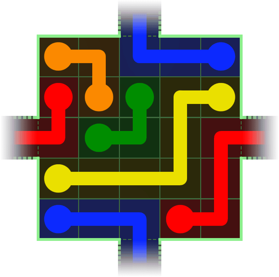 Flow Free Warps 164 Solution