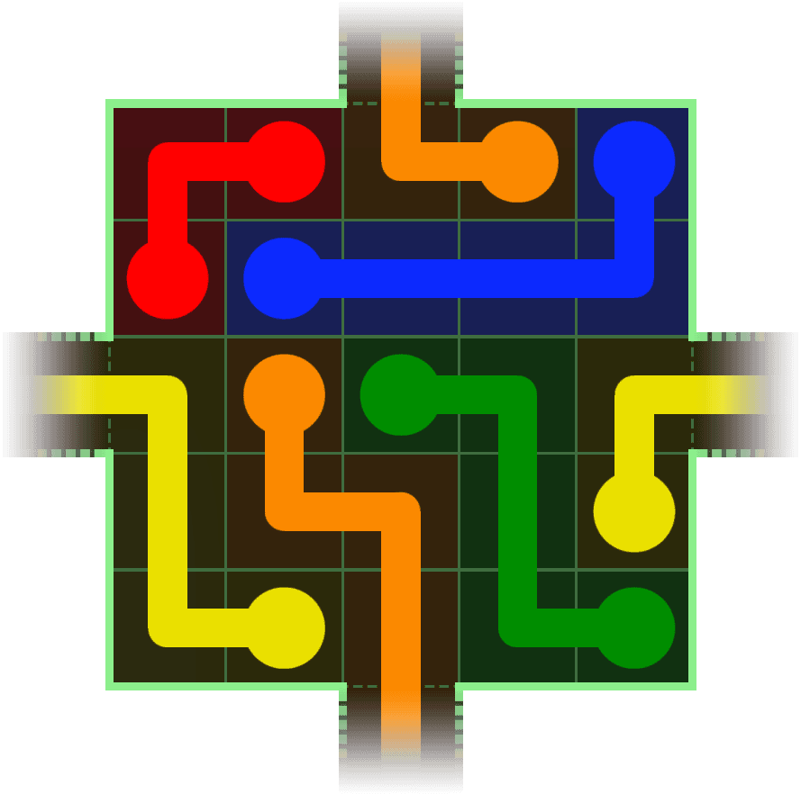Flow Free Warps 152 Solution