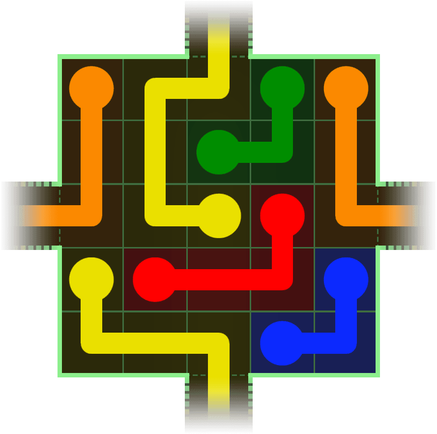 Flow Free Warps 170 Solution