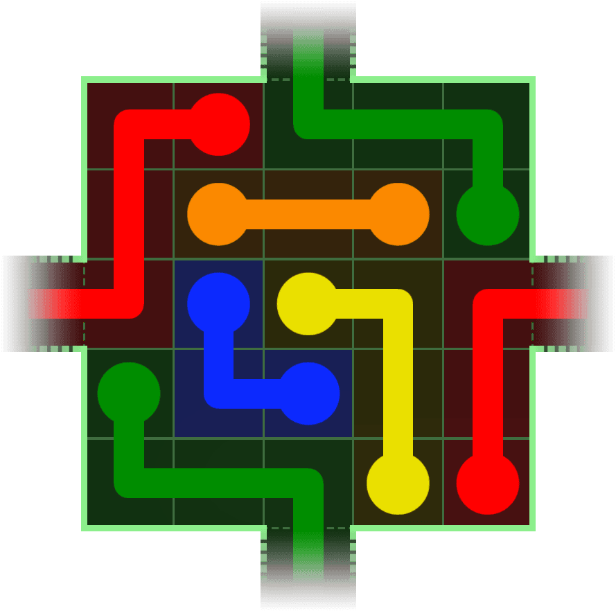 Flow Free Warps 175 Solution