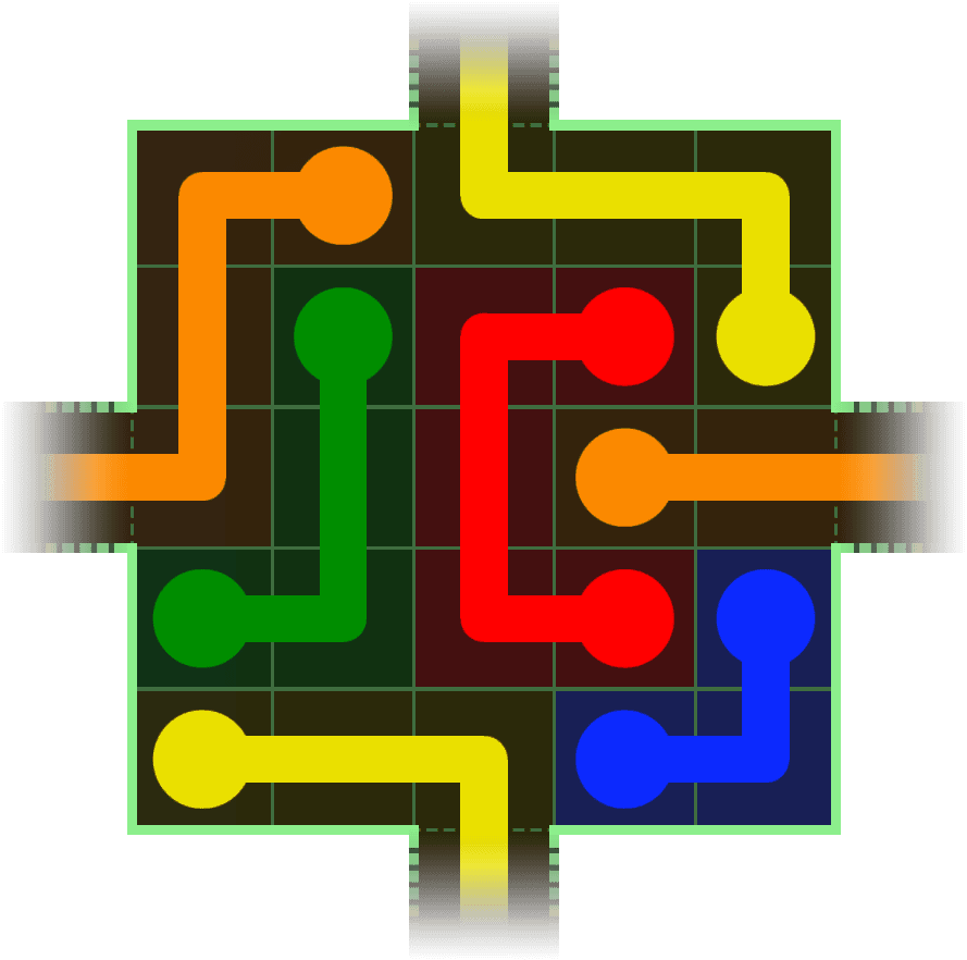 Flow Free Warps 153 Solution
