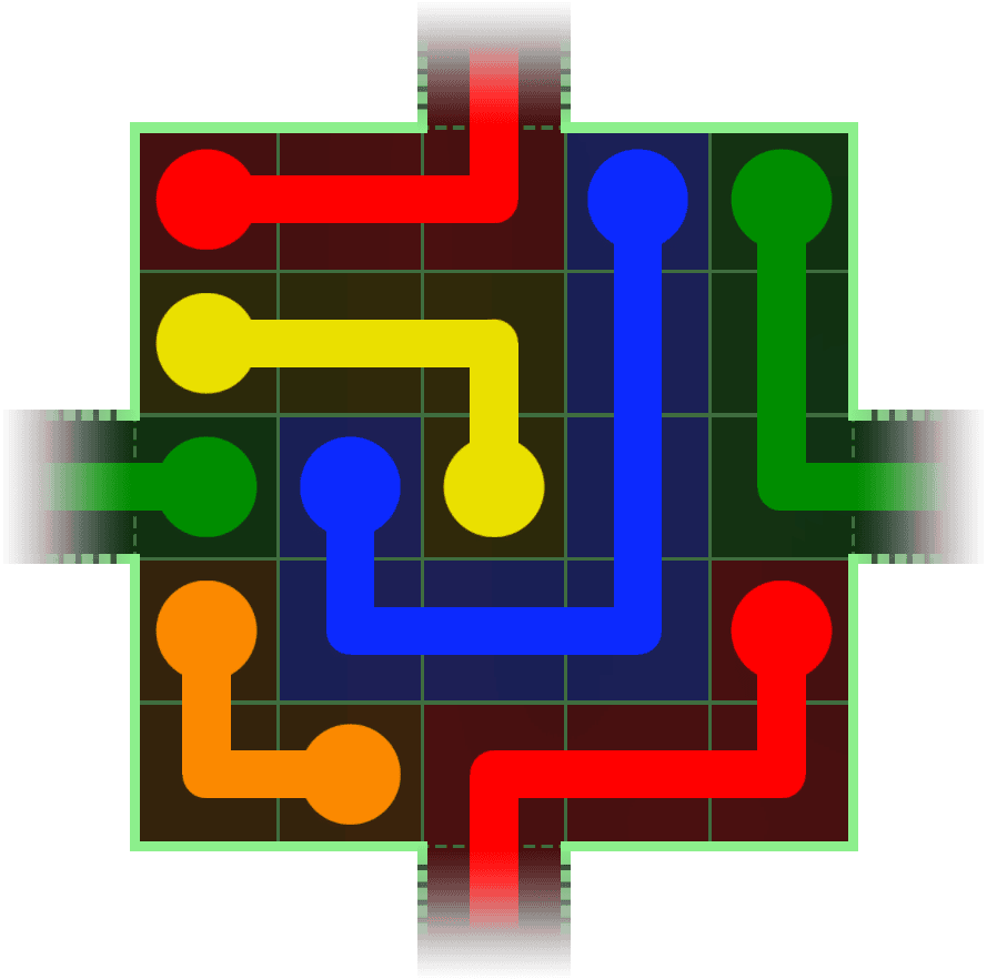 Flow Free Warps 180 Solution