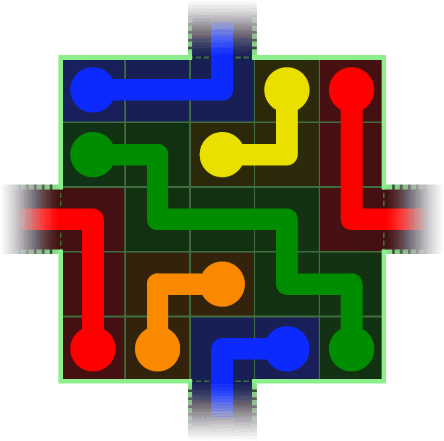 Flow Free Warps 154 Solution