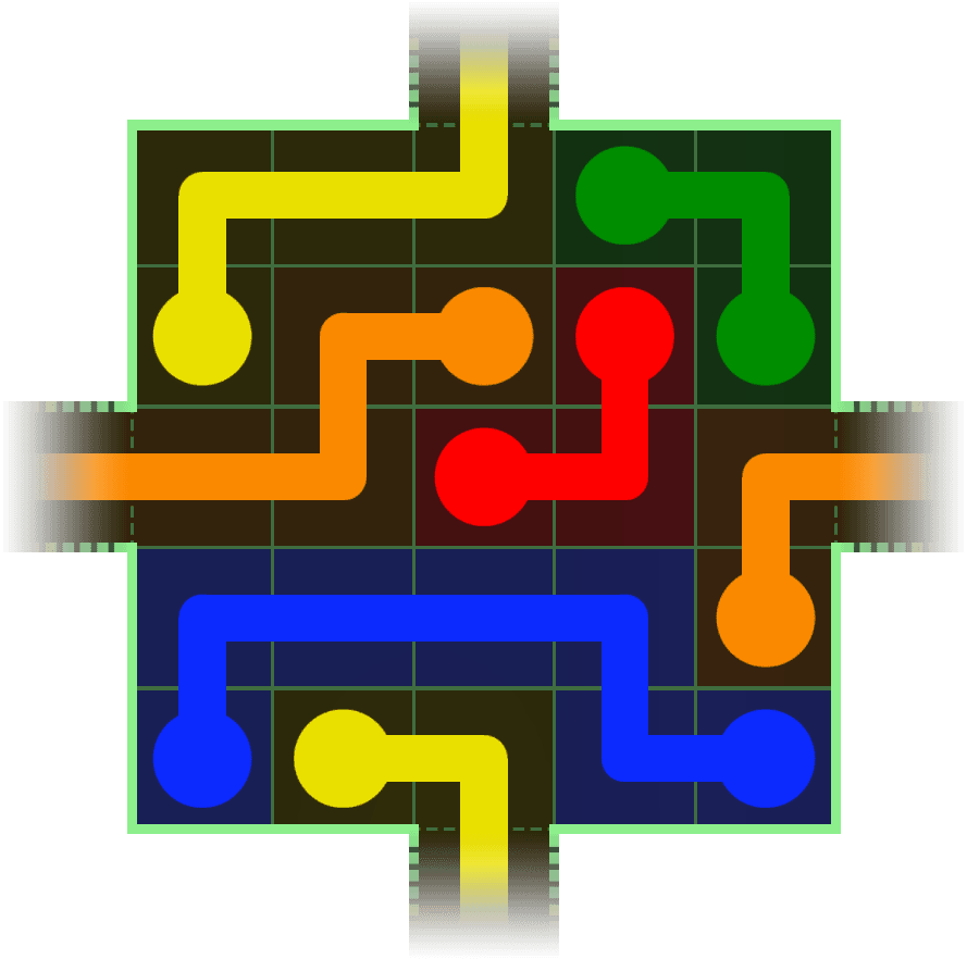 Flow Free Warps 155 Solution