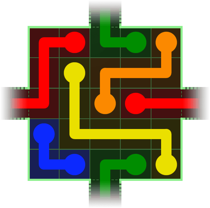 Flow Free Warps 156 Solution