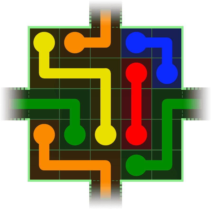 Flow Free Warps 158 Solution