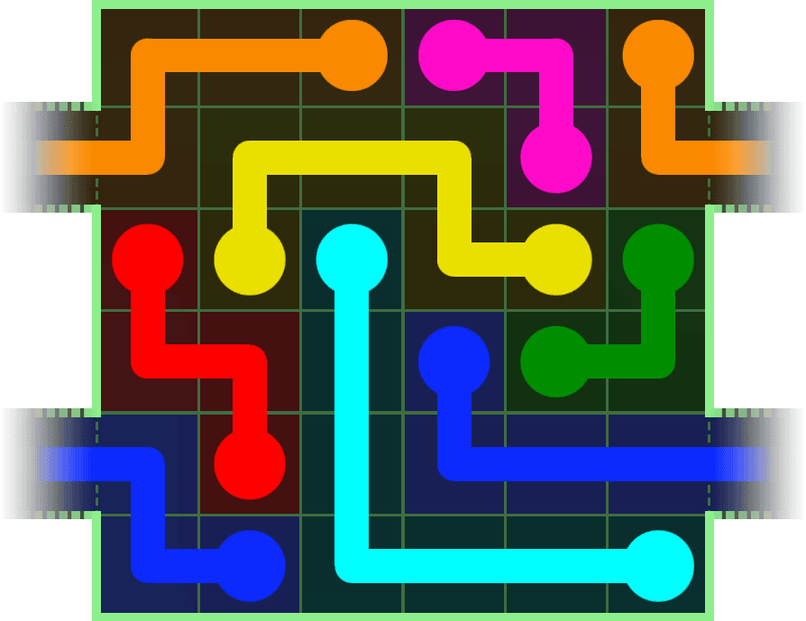 Flow Free Warps 184 Solution