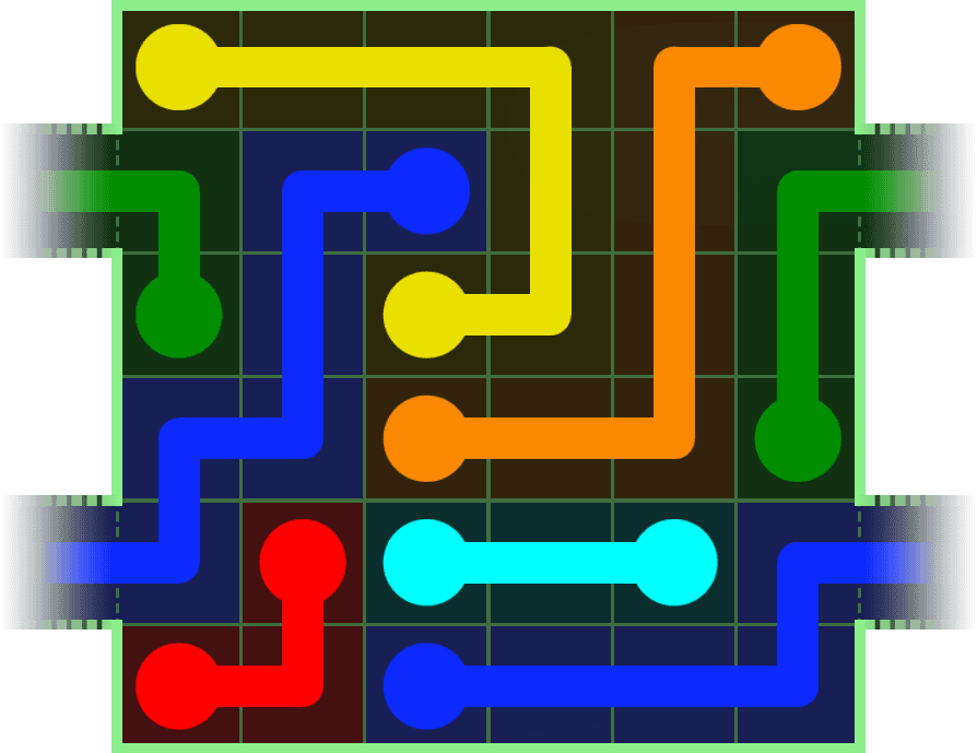 Flow Free Warps 185 Solution